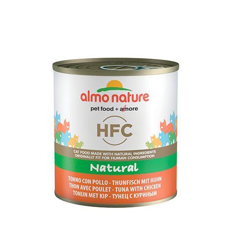 ALMO NATURE CLASSIC консервы для кошек с курицей и тунцом