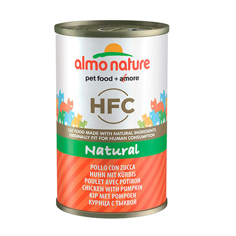 ALMO NATURE CLASSIC консервы для кошек с курицей и тыквой