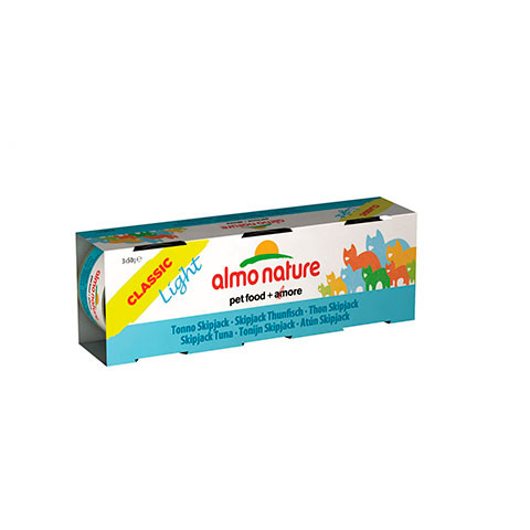 ALMO NATURE CLASSIC низкокалорийных консервы для кошек c полосатым тунцом