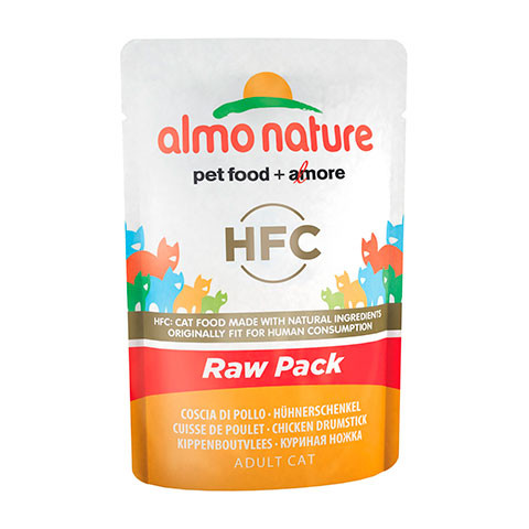 ALMO NATURE CLASSIC Raw Pack консервы для кошек 75% куриная ножка