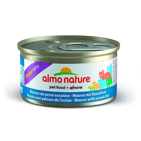ALMO NATURE DAILYMENU консервы для кошек нежный мусс меню с океанической рыбой