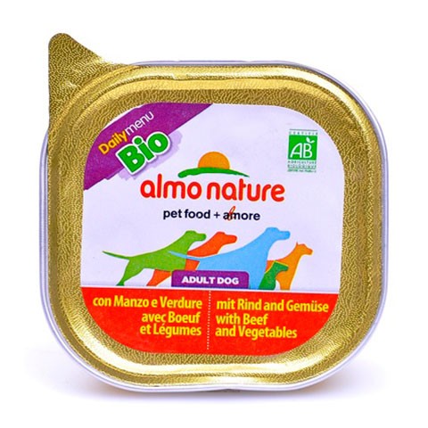 ALMO NATURE DAILYMENU консервы для собак паштет с говядиной и овощами