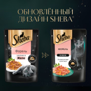 Sheba корм консервированный для кошек форель ломтики в желе