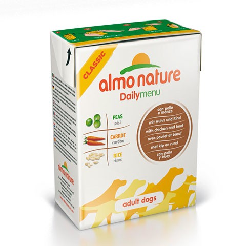 ALMO NATURE DAILYMENU консервы для собак с курицей и говядиной
