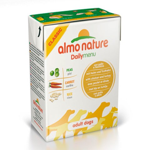 ALMO NATURE DAILYMENU консервы для собак с курицей и индейкой