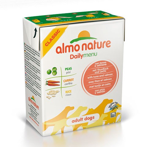 ALMO NATURE DAILYMENU консервы для собак с тунцом и лососем
