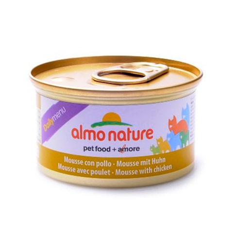 ALMO NATURE DAILYMENU консервы нежный мусс для кошек меню с курицей