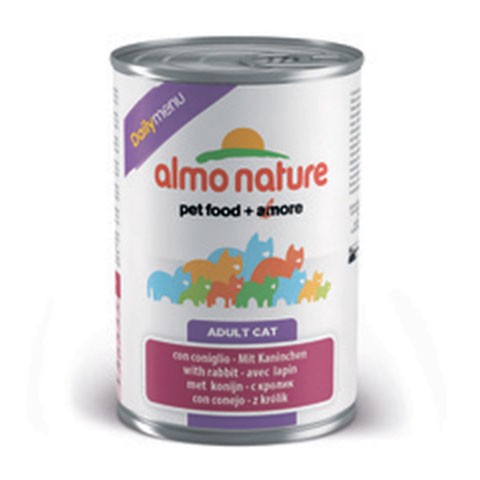 ALMO NATURE DAILYMENU BIO консервы для кошек меню с кроликом