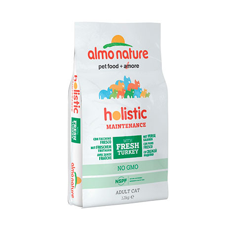 ALMO NATURE HOLISTIC корм сухой для кошек с индейкой