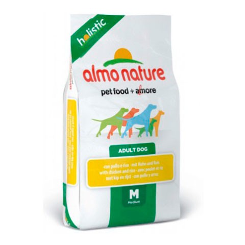 ALMO NATURE HOLISTIC корм сухой для собак средних пород с курицей
