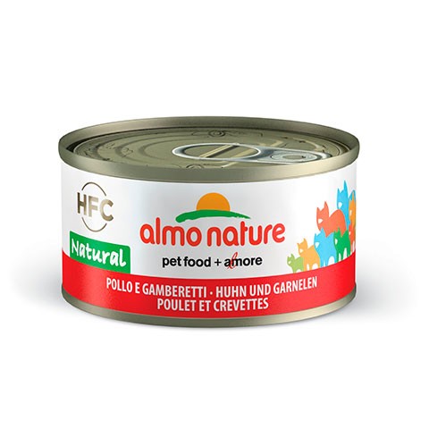 ALMO NATURE LEGEND консервы для кошек с курицей и креветками 75% мяса