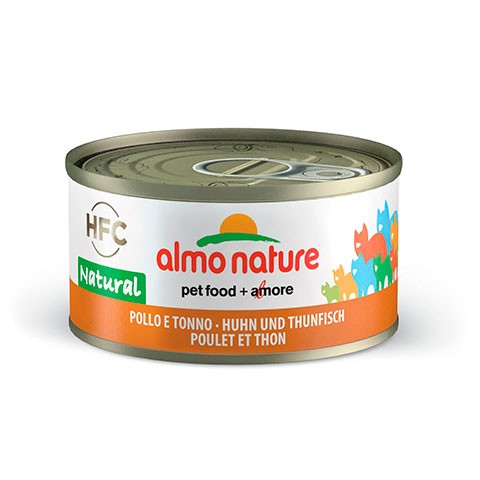 ALMO NATURE LEGEND консервы для кошек с курицей и тунцом 75% мяса