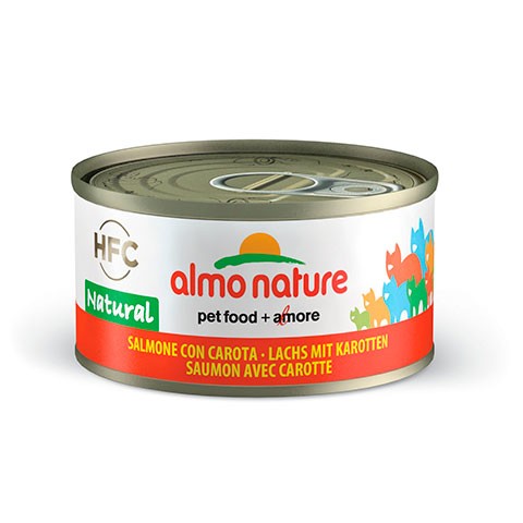 ALMO NATURE LEGEND консервы для кошек с лососем и морковью 75% мяса