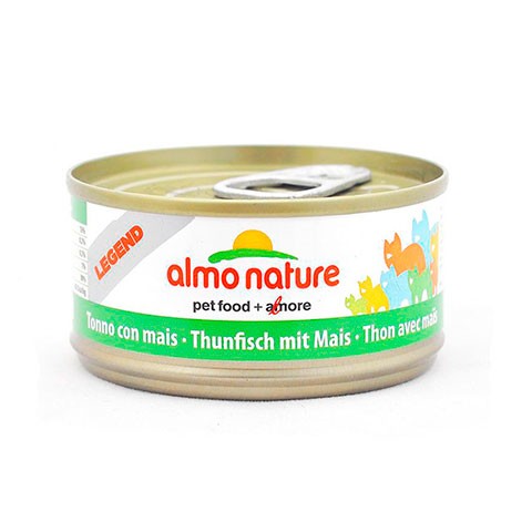 ALMO NATURE LEGEND консервы для кошек с тунцом и сладкой кукурузой