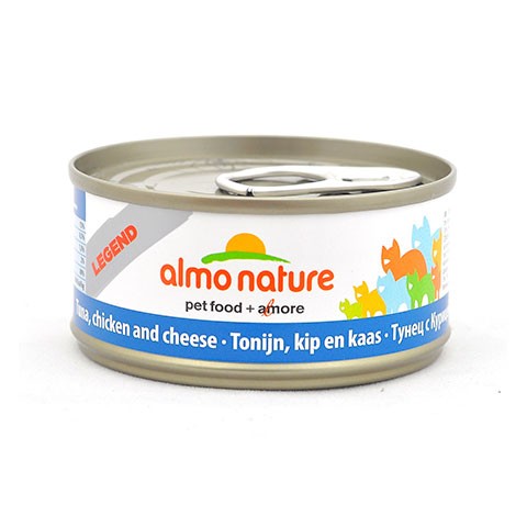 ALMO NATURE LEGEND консервы для кошек с тунцом, курицей и сыром