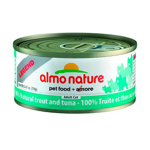 ALMO NATURE LEGEND консервы для кошек с форелью и тунцом 75% мяса