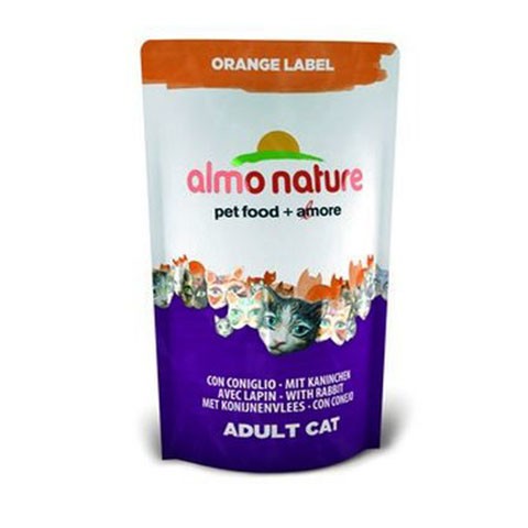 ALMO NATURE ORANGE LABEL корм сухой для кастрированных котов и кошек с кроликом