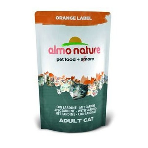 ALMO NATURE ORANGE LABEL корм сухой для кастрированных котов и кошек с сардинами