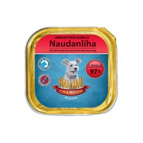 HAU HAU Beef alucup для собак паштет из говядины