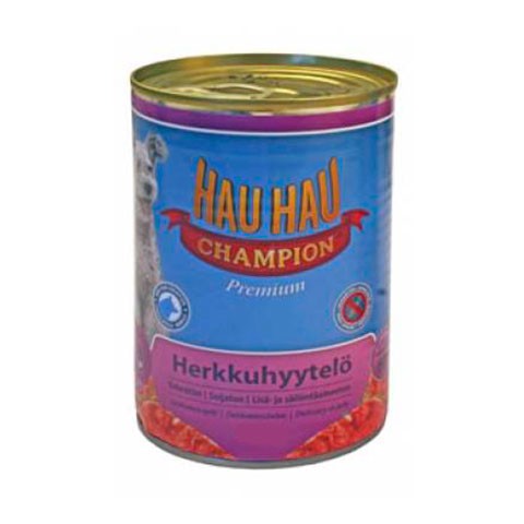HAU HAU Chunks in jelly консервы для собак кусочки говядины в желе