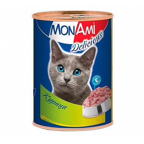 MonAmi консервы для кошек курица