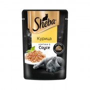 Sheba корм консервированный для кошек курица ломтики в соусе