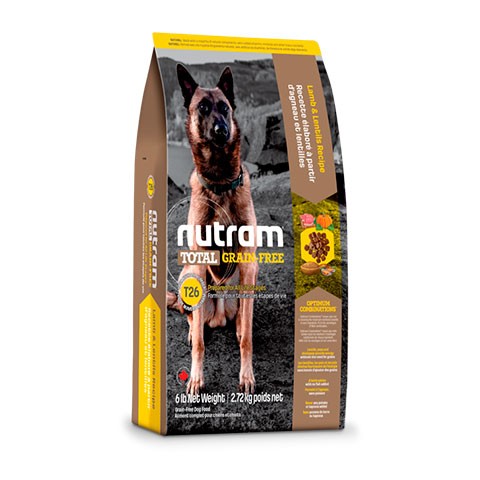 Nutram GF Lamb & Legumes Dog Food корм сухой для собак беззерновой питание из мяса ягненка с бобовыми