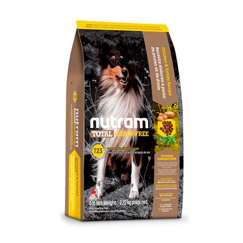 Nutram GF Turkey, Chicken & Duck Dog Food корм сухой для собак беззерновой питание из мяса индейки, курицы и утки