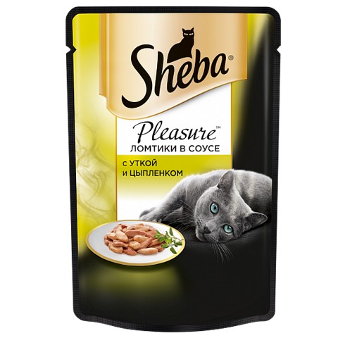 Консервы Sheba плежер утка цыпленок