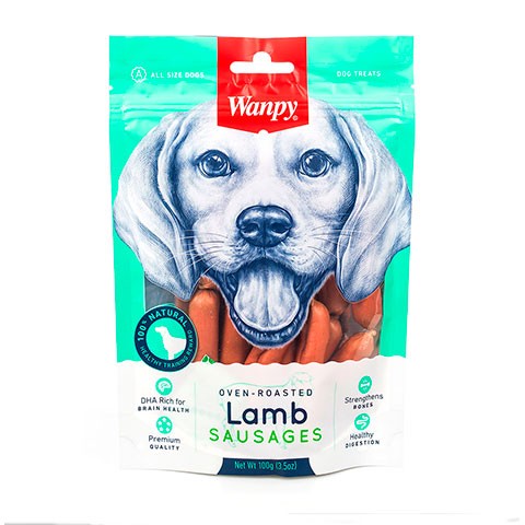 Wanpy Dog лакомство для собак сосиски из мяса ягненка