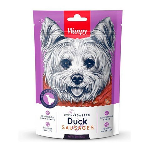Wanpy Dog лакомство для собак утиные сосиски