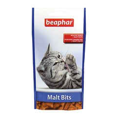 Beaphar Подушечки Malt Bits light для вывода шерсти у кошек, склонных к лишнему весу .