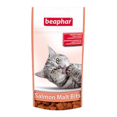 Beaphar подушечки для кошек с мальт-пастой + лосось