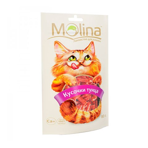Molina лакомство для кошек кусочки тунца