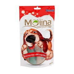 Molina лакомство-дентал для собак косточки ассорти