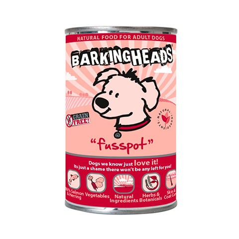 BARKING HEADS консервы для собак с лососем суета вокруг миски