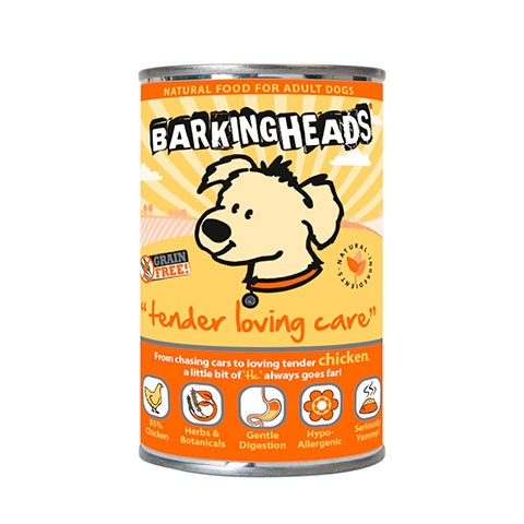 BARKING HEADS консервы для собак с чувствительным пищеварением с курицей нежная забота