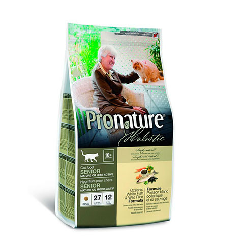 ProNature Holistic корм для кошек облегченный, океаническая, белая рыба с рисом