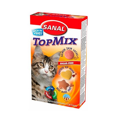 SANAL для кошек топмикс (говядина + курица + лосось)
