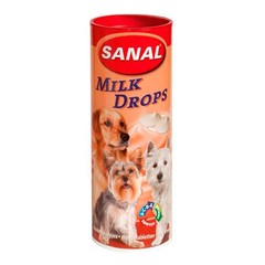 SANAL для собак молочные дропсы + витамины A, C, D, E