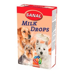 SANAL для собак молочные дропсы + витамины A, D, E