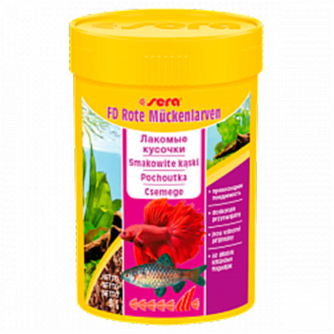 SERA BLOODWORMS мотыль-лакомое дополнение к повседневному корму