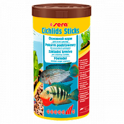 SERA CICHLIDs Sticks корм для цихлид и других крупных рыб в виде палочек