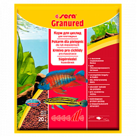SERA GRANURED корм гранулированный для плотоядных цихлид
