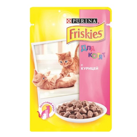 Консервы Friskies Junior пауч для котят курица с подливкой
