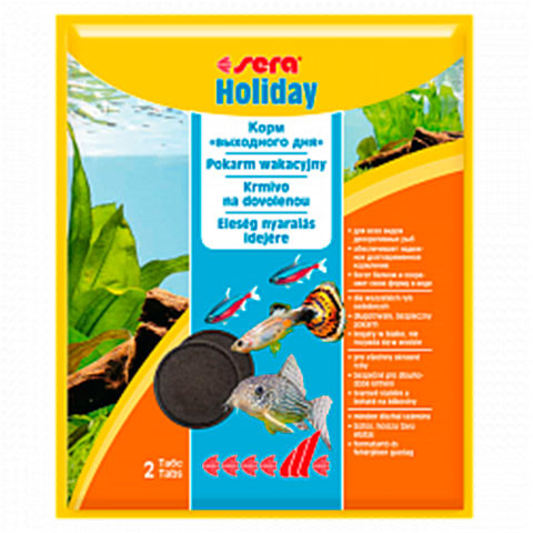 SERA HOLIDAY корм для рыб таблетки выходного дня