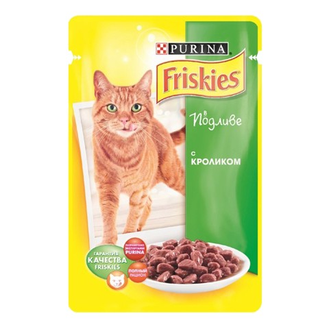 Консервы Friskies пауч для кошек кролик с подливкой