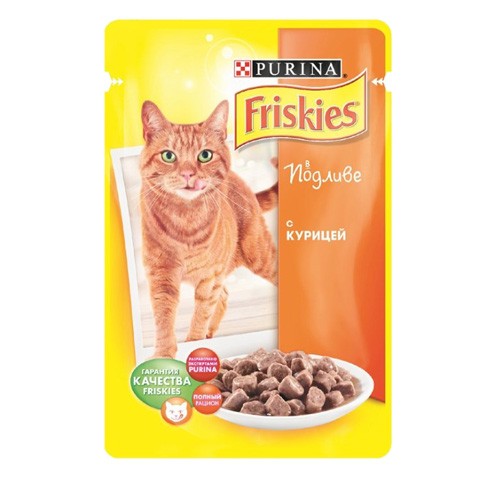 Консервы Friskies пауч для кошек курица с подливкой