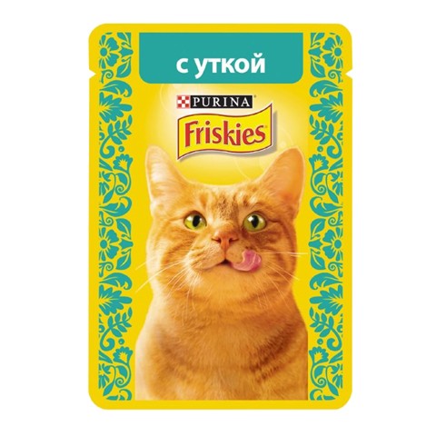 Консервы Friskies пауч для кошек утка в подливке