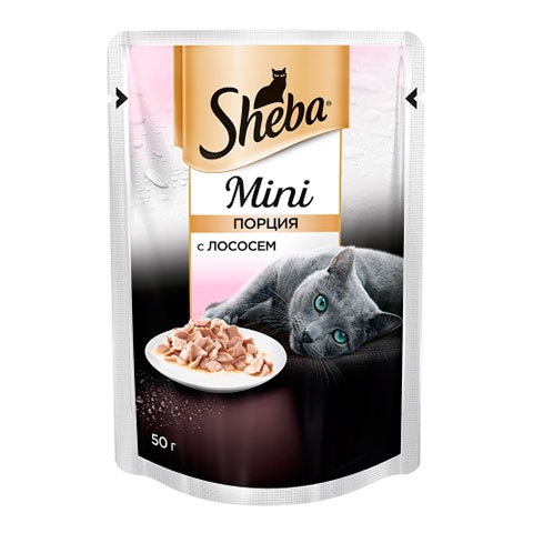 Консервы Sheba Mini порция с лососем
